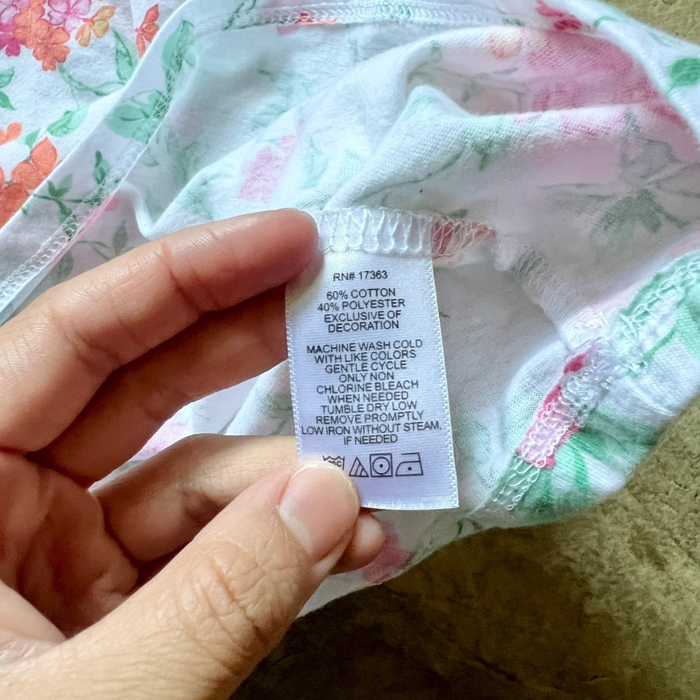 Aria Womens Nightgown Dress Size S Multi-color Floral Lace