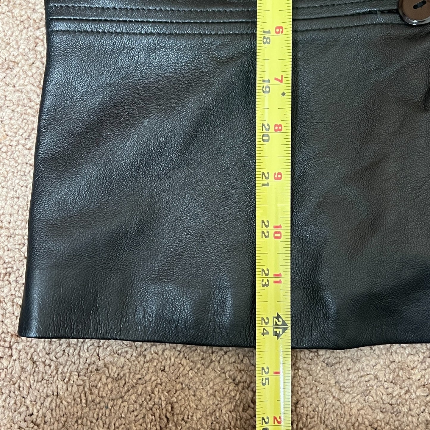 Vintage Y2K Cache Womens Leather Jacket Size 4 Black Buttery Soft Single Button Biker Baddie Goth