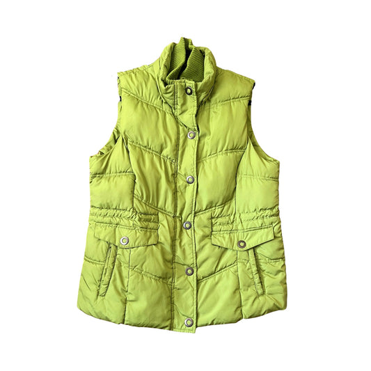 Vintage Y2K Faded Glory Womens Puffer Vest Size XL Green Gorpcore Outdoor Hiking