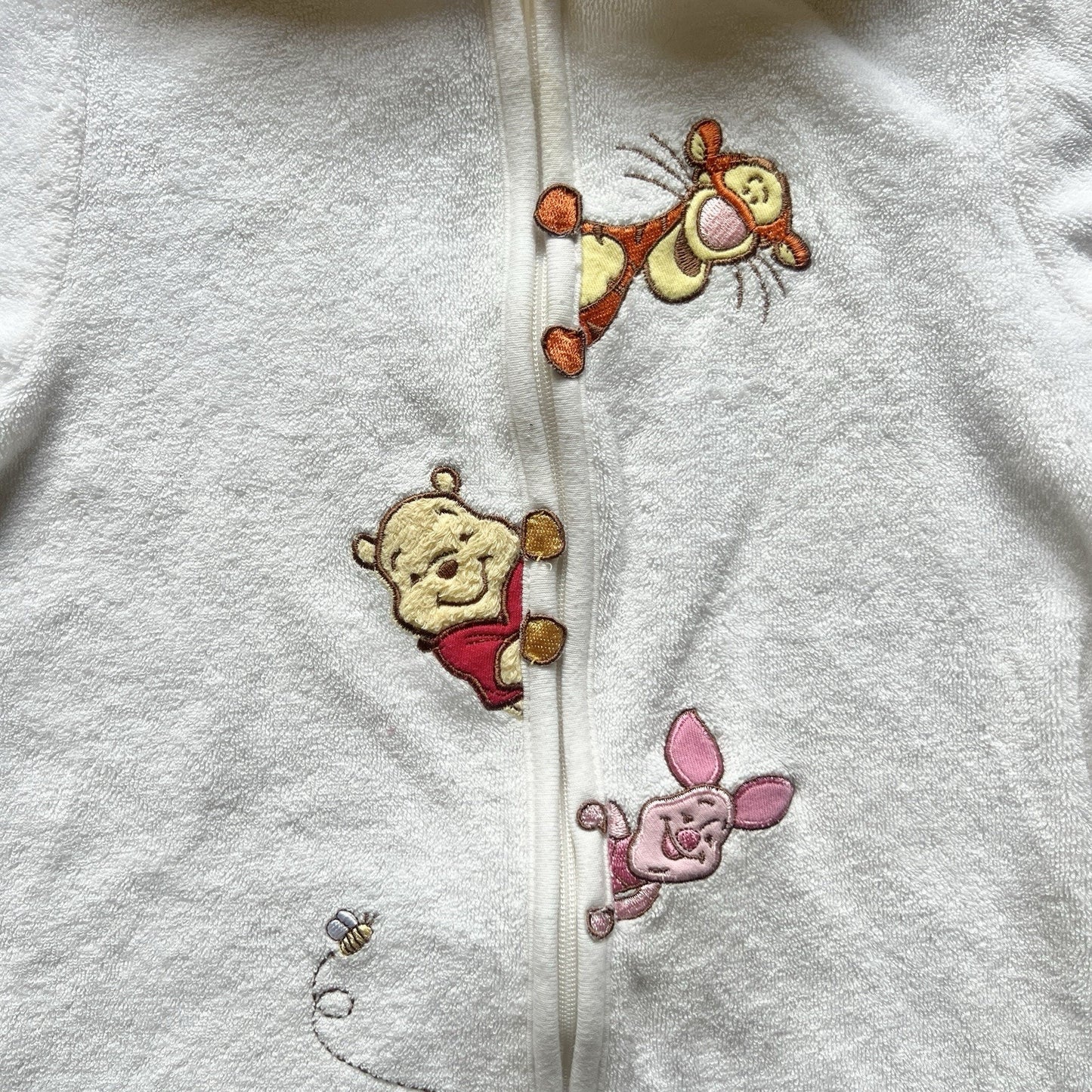 Winnie the Pooh Bunting Sack 0 - 6 Months Terrycloth Embroidered Cottage Retro