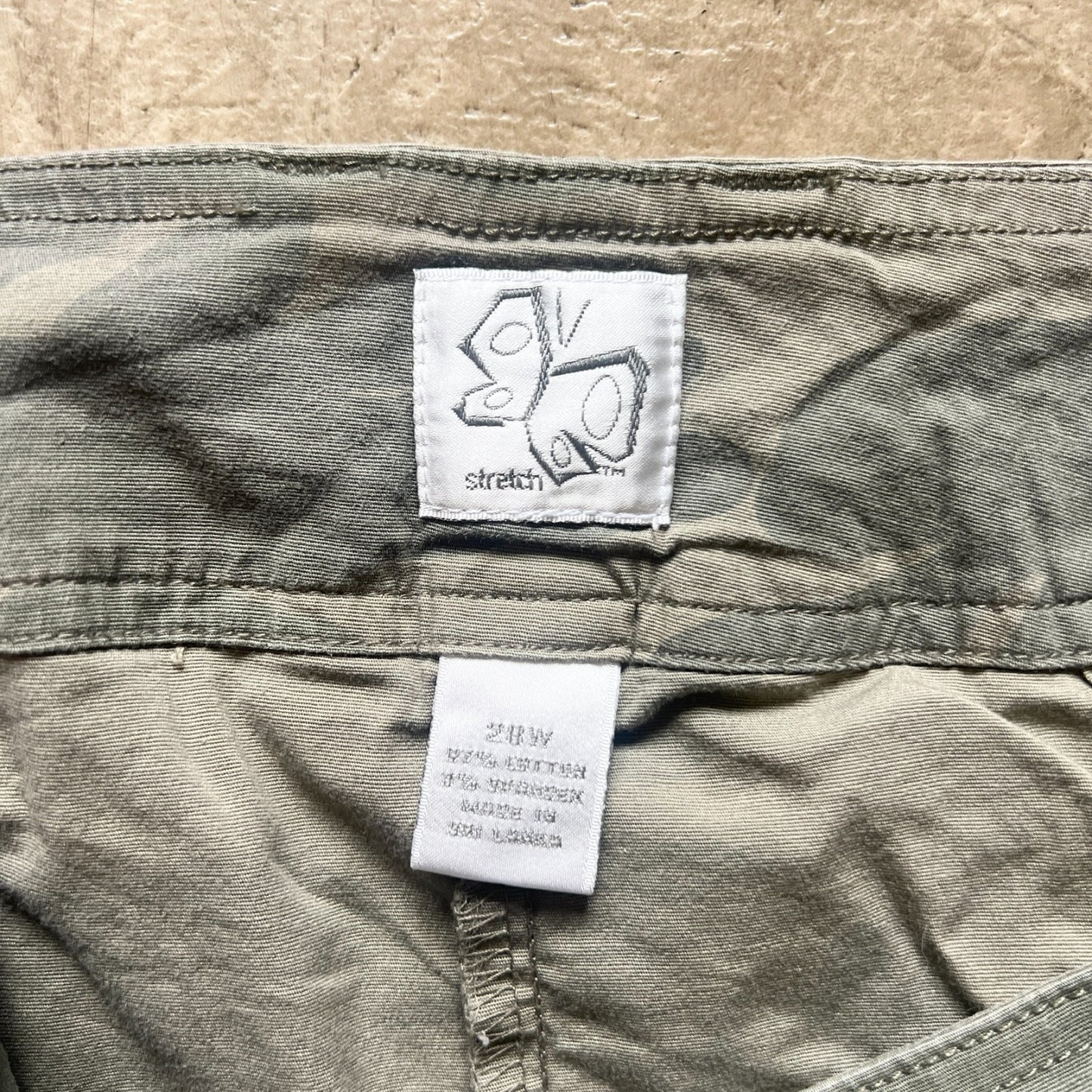 Vintage Y2K Fashion Bug Mini Camo Cargo Skort 28W Grunge Utility Outdoor Punk