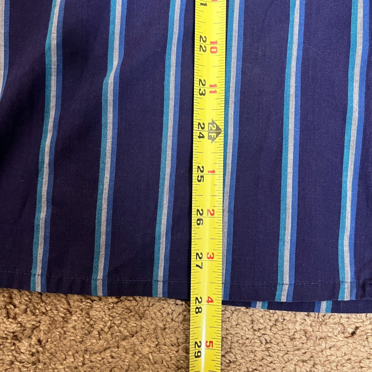 Vtg 90s Members Only Button-down Blue Striped Classic Preppy Nautical Maximalist