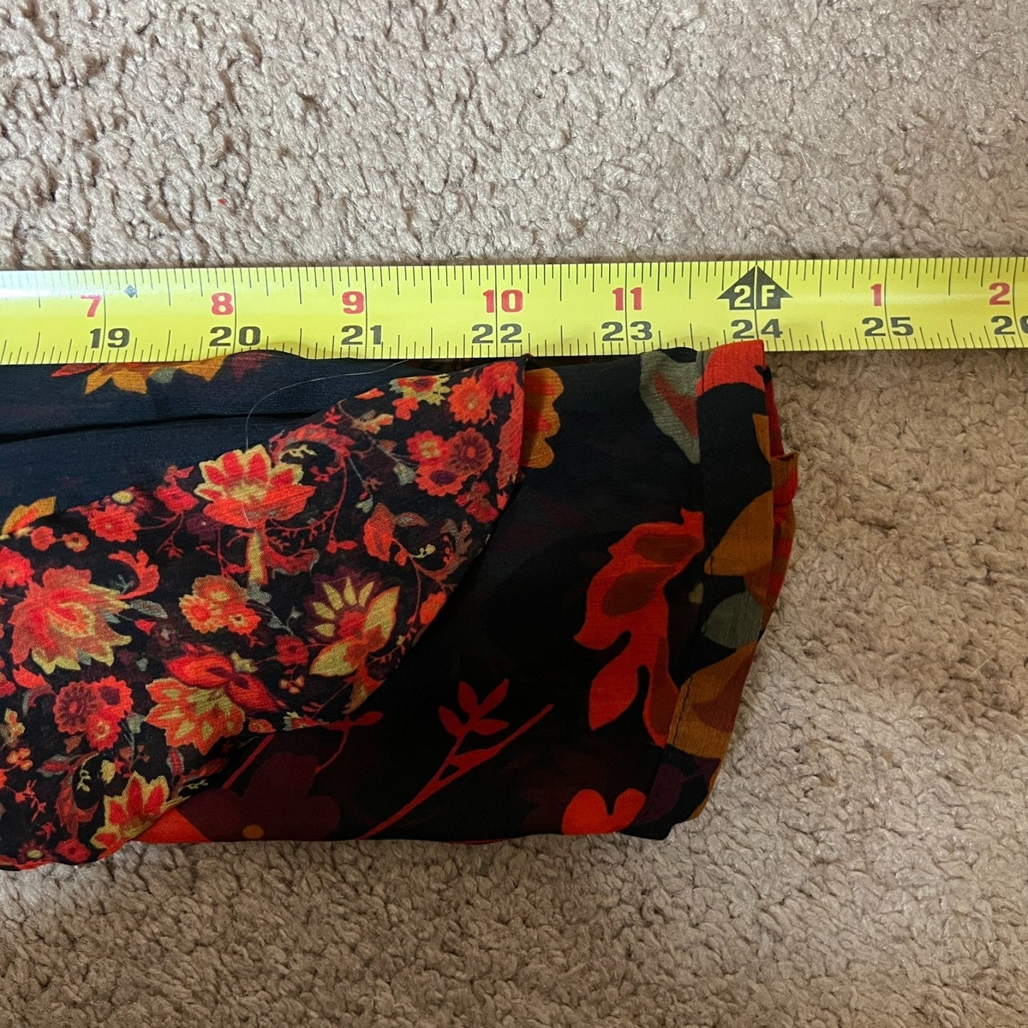 Loft Floral Ruffled Blouse M Black Multi-color Boho Whimsigoth Romantic Hippie