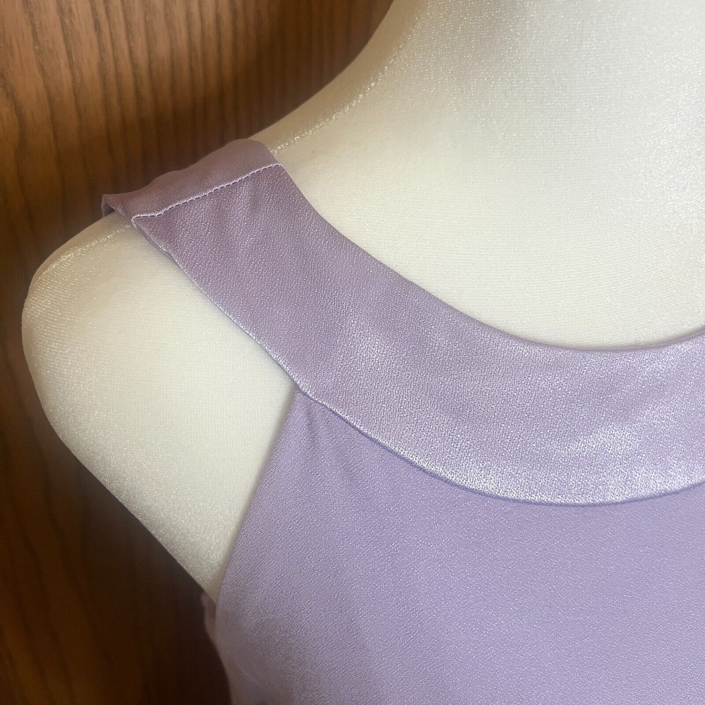 Vtg Y2K Alfred Angelo Maxi Dress Gown Lavender Iridescent Prom Bridesmaid Formal