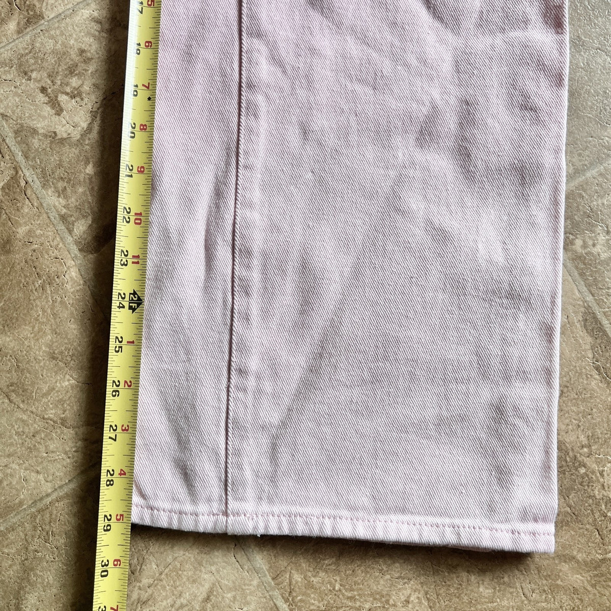 Edikted Bubblegum Pink Denim Jeans XS Wide Leg High Rise Y2K Coquette Soft Girl