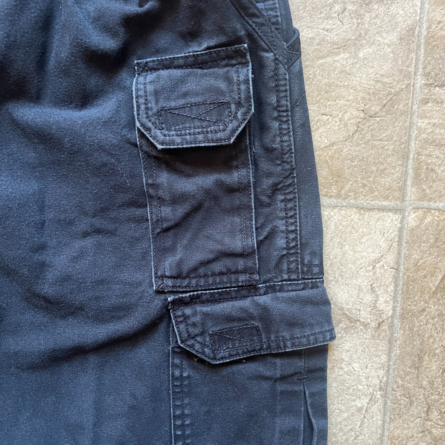 5.11 Tactical Mens Cargo Pants Size 36 x 32 Black Straight Leg Baggy Utility Workwear Grunge