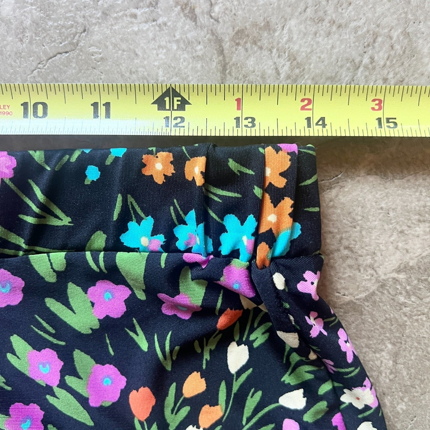 Robert Louis Floral Midi Skirt M Black Multi-color Garden Whimsical Feminine