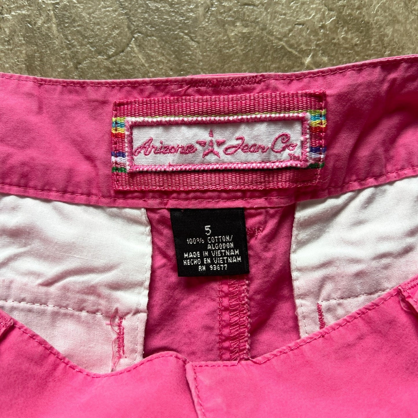 Arizona Jeans Hot Pink Shorts 5 Beach Coconut Girl Baddie Festival Elle Woods