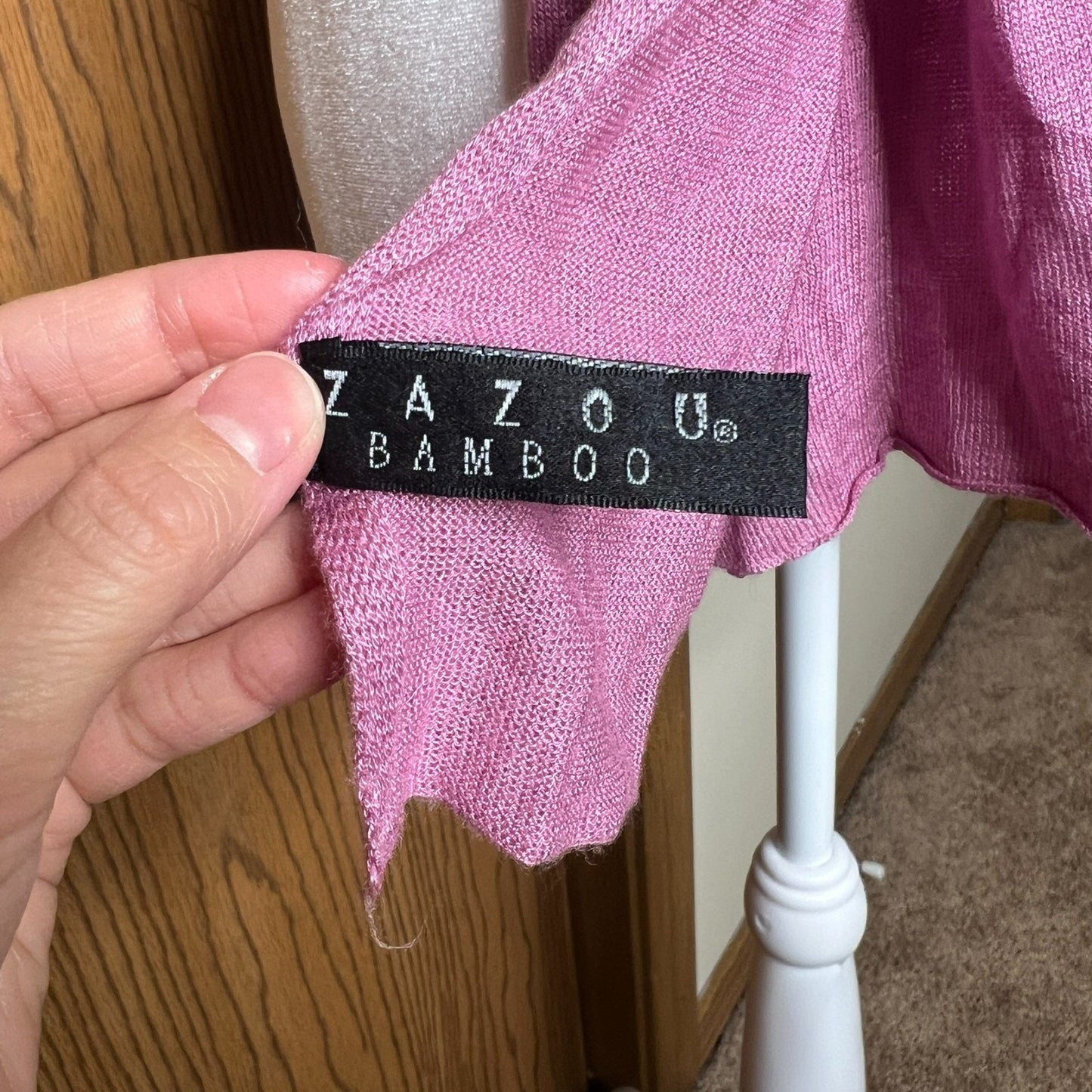 Zazou 100% Bamboo Scarf Blush Pink Light-weight Natural Sustainable Feminine