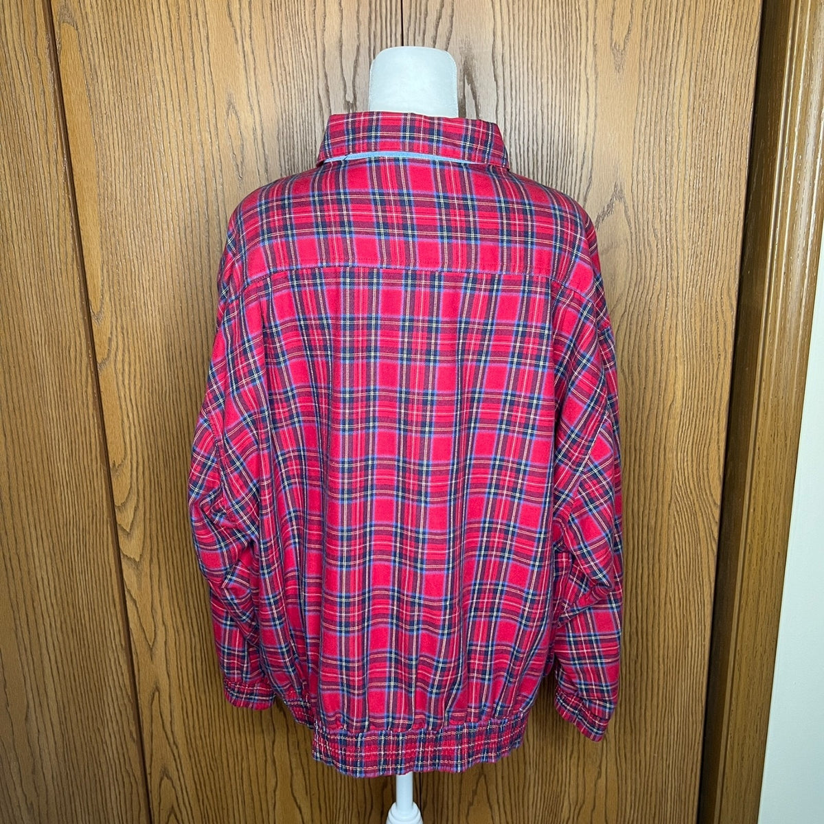 Vtg 90s Jantzen Tartan Plaid Harrington Jacket Classic Autumn Cabincore Academia