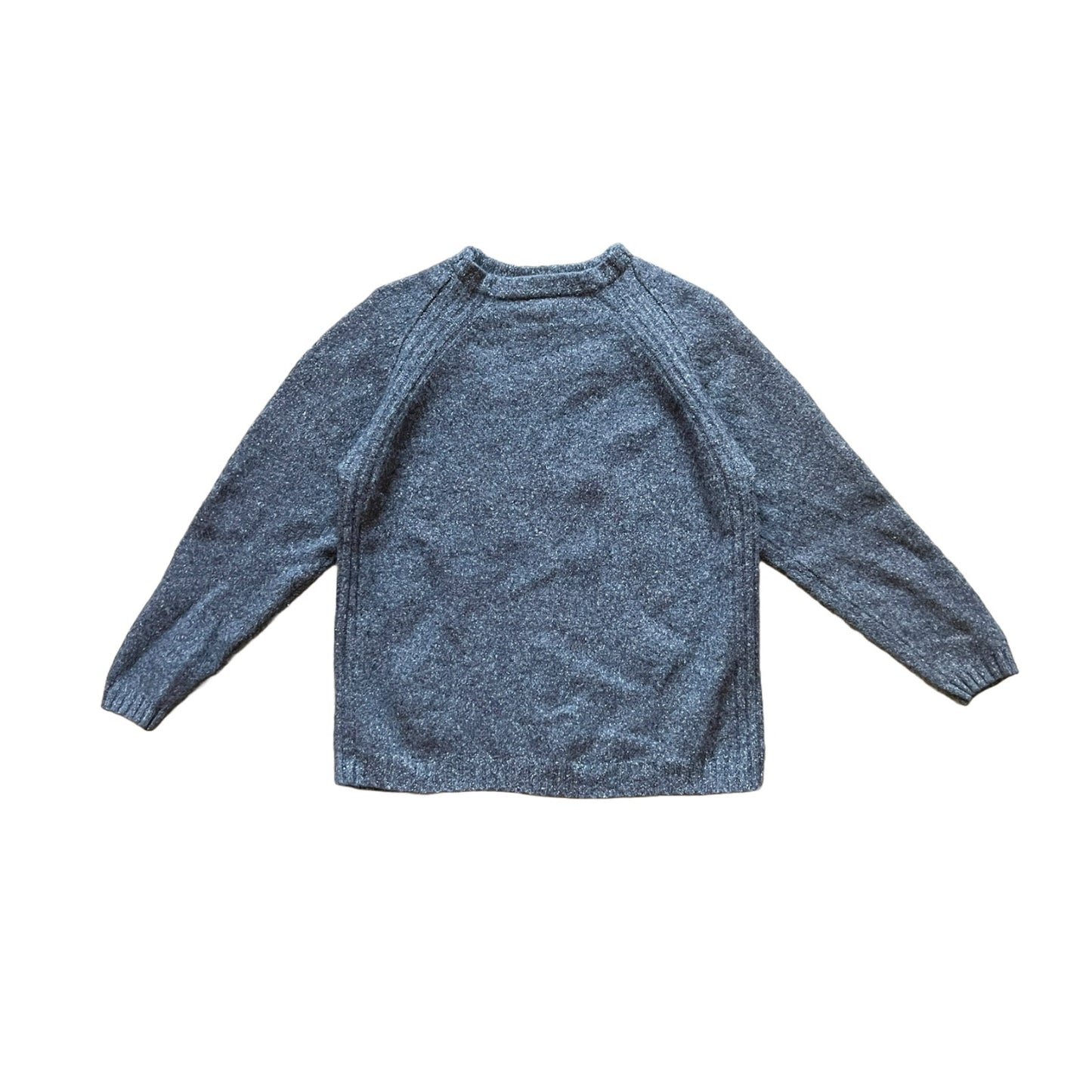 Vintage 90s Guy Risoldi Mens Sweater Lambswool Silk Blend Charcoal Gray Grandpa MInimalist