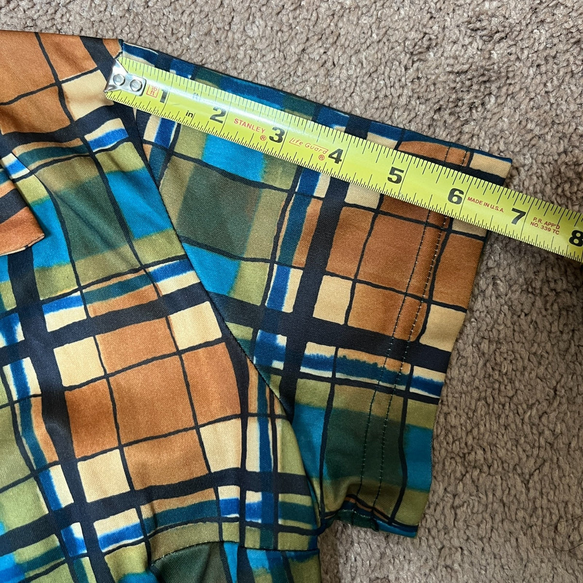 Vtg 90s Bonkers Clothing Co Dress Multi-color Plaid Academia Preppy Mod Artsy