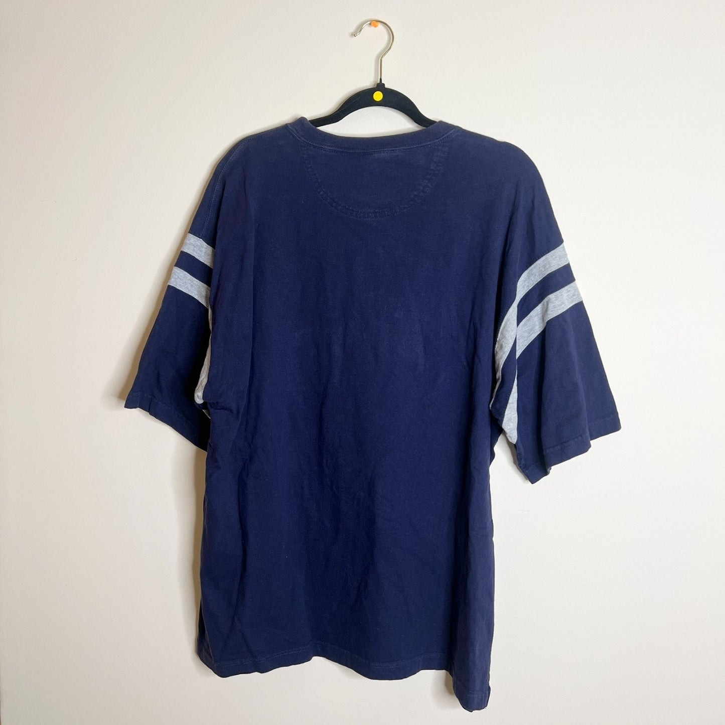 Vtg 90s Penn State Mens T-Shirt Size XL Blue Embroidered Preppy Sporty Classic