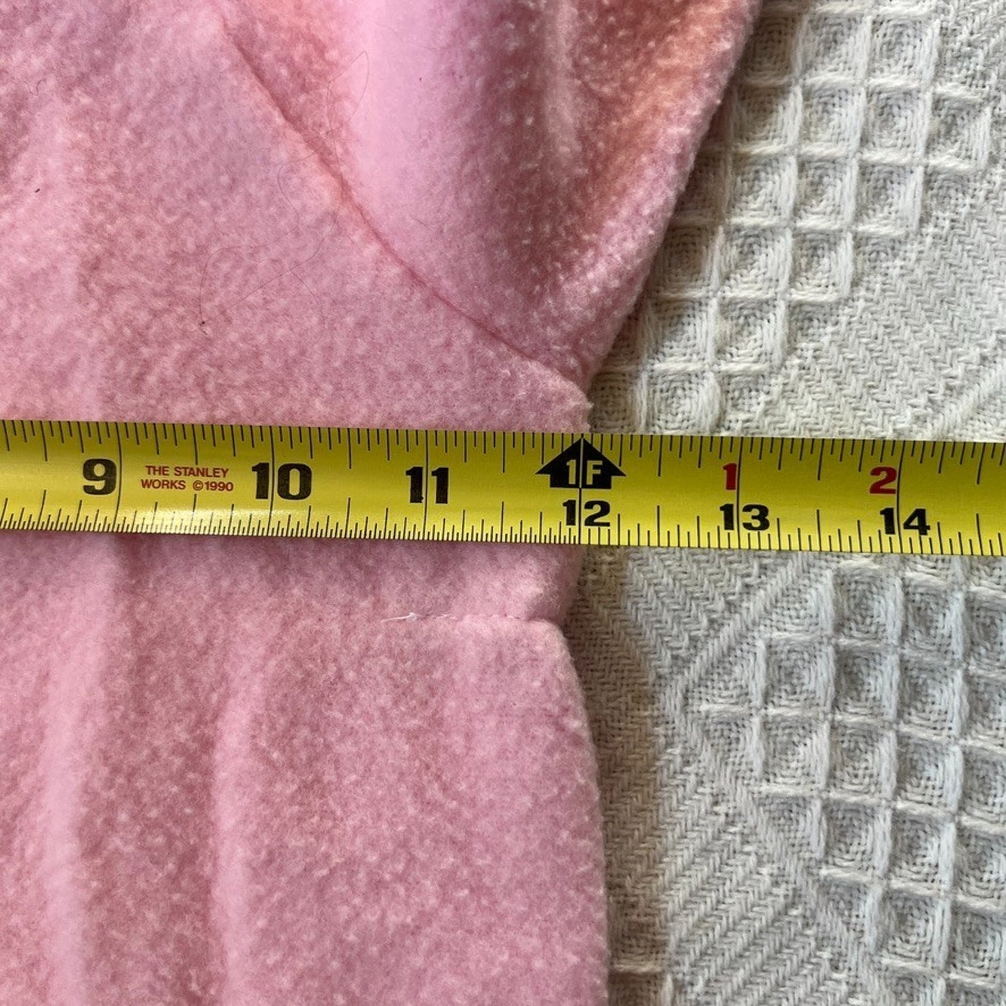 Vtg 80s Carter's Fleece Footed Romper Pink Embroidered Turtle Cottage Kitschy