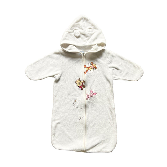 Winnie the Pooh Bunting Sack 0 - 6 Months Terrycloth Embroidered Cottage Retro