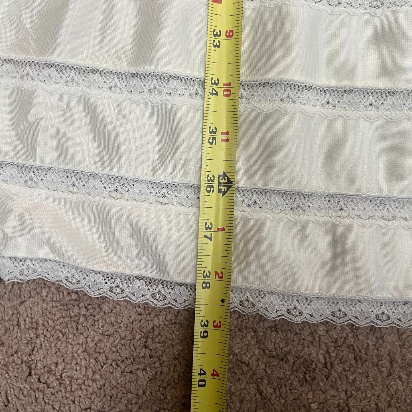 Vtg Sears Babydoll Slip Dress White Sheer Bridal Wedding Coquette Angel Feminine