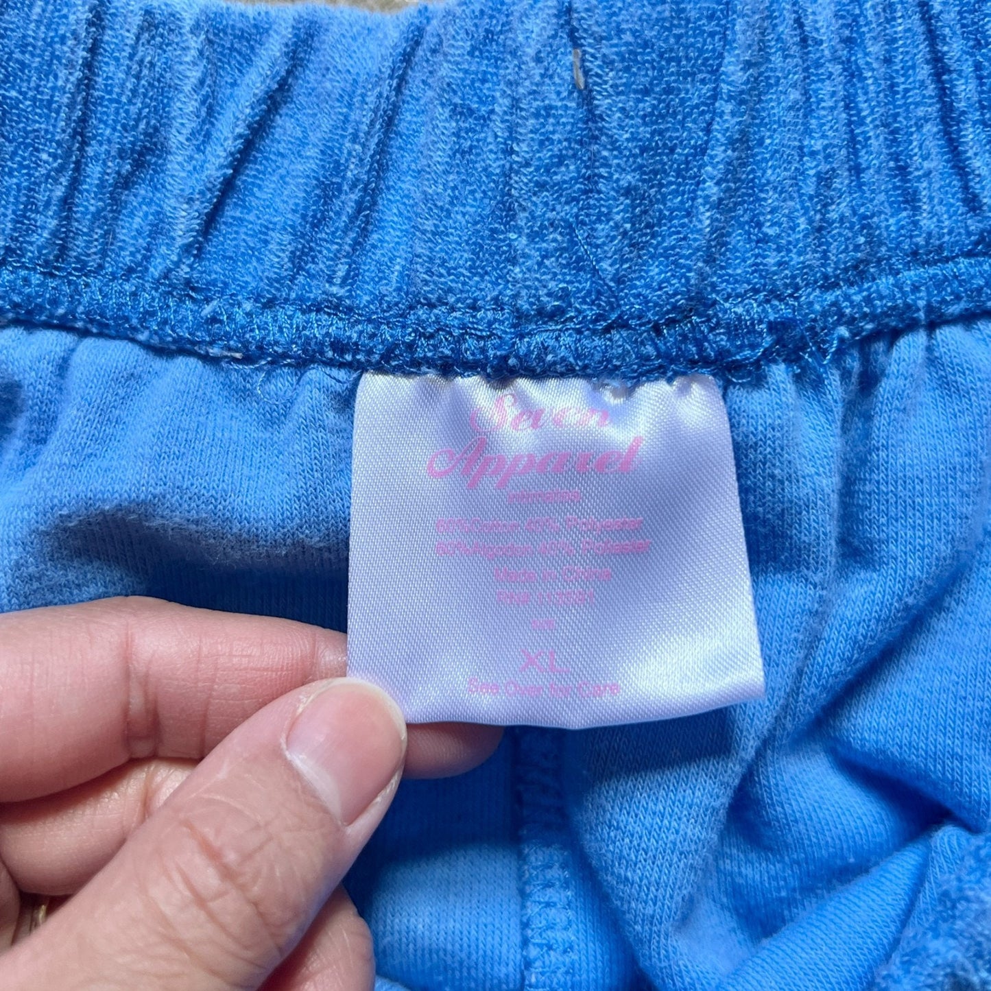 Seven Apparel Terrycloth Athletic Shorts Y2K Sporty Gym Workout Beachy Preppy