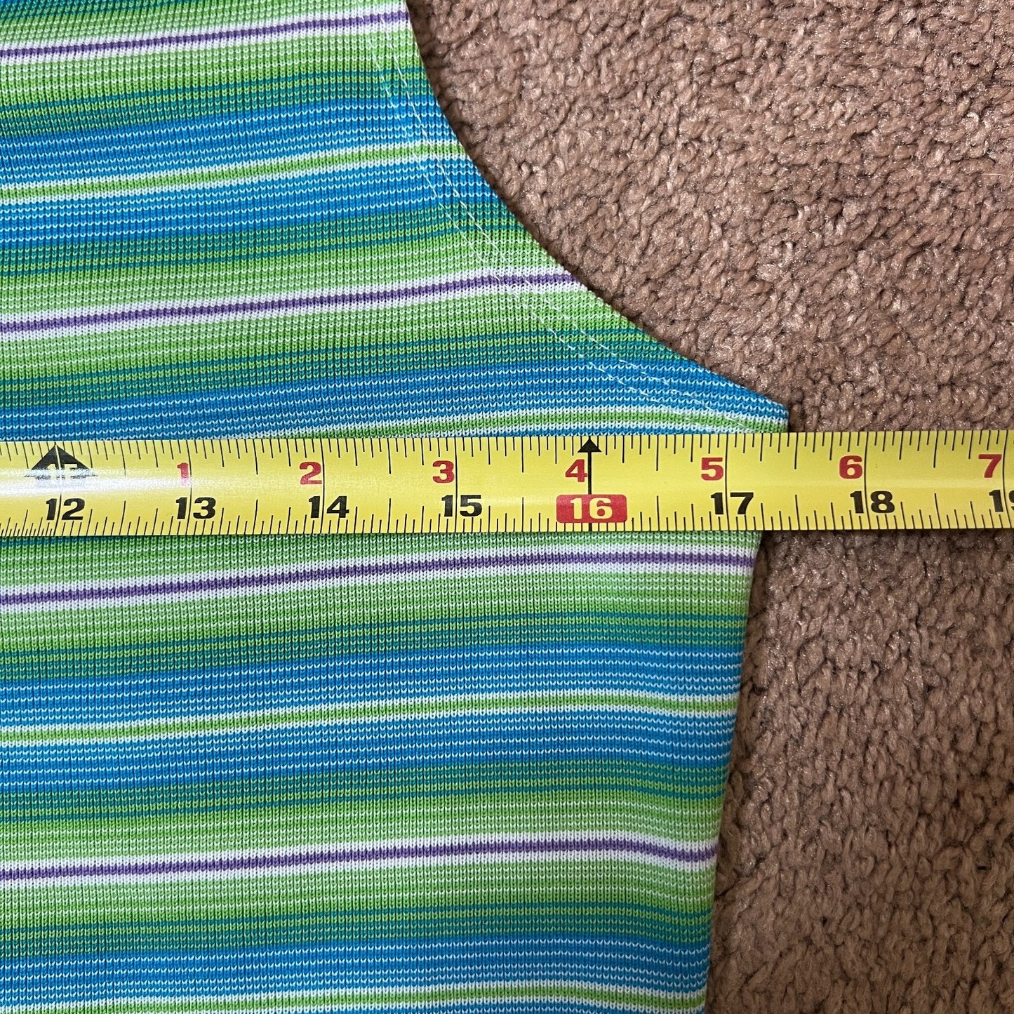 Vtg Y2K Finesse Striped Dress L Preppy Sporty Resort Beach Retro Pop Maximalist