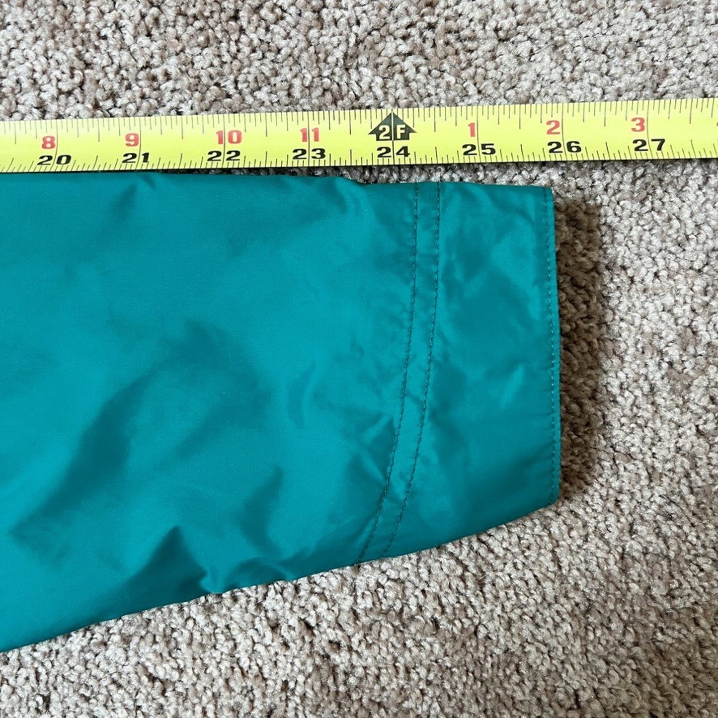 Carhartt Womens Windbreaker Rain Jacket Size M Teal Green Outdoor Gorpcore Hiking Granola Girl