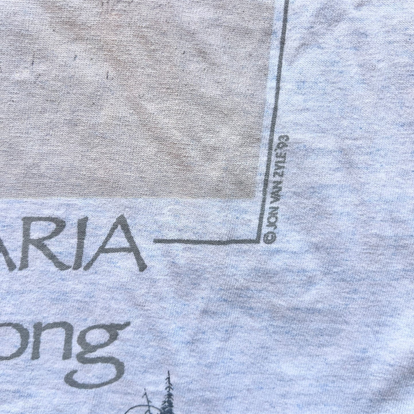 Vintage 1993 Jon Van Zyle Alaska T-Shirt Size L Gray Wolves Nature Animals Wilderness