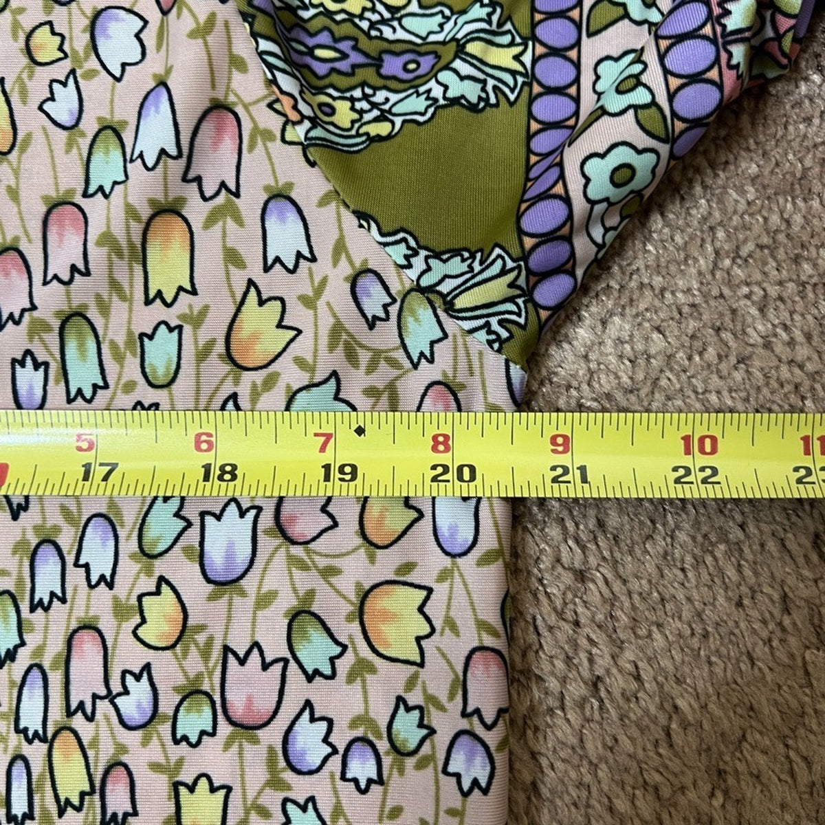 Vtg 90s Diane Von Furstenberg Dress Multi-color Floral Artsy Boho Mod Maximalist