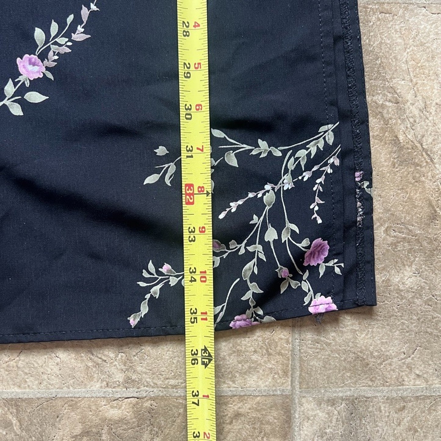 Vtg Y2K Fashion Bug Maxi Skirt 18/20 Floral Whimsigoth Dark Romantic Feminine