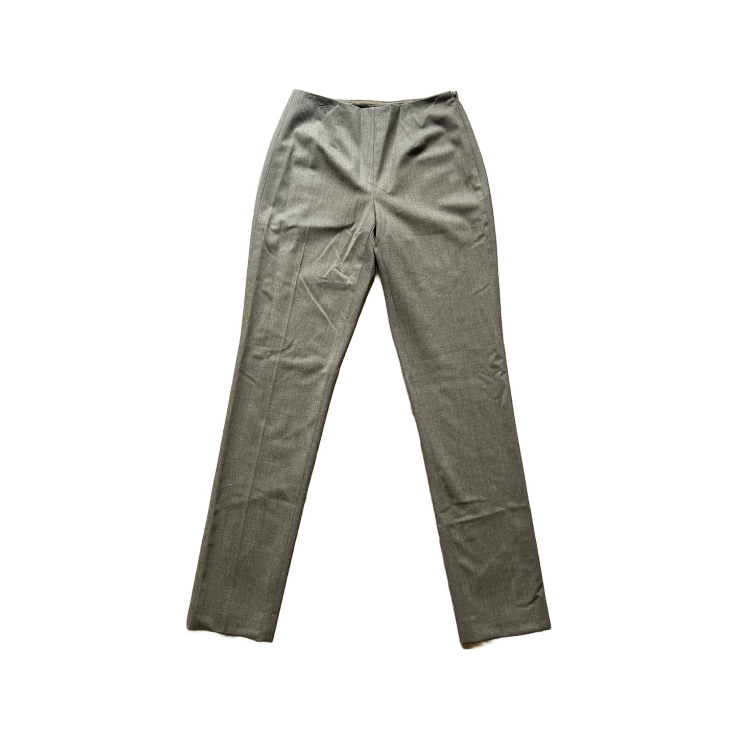 Worth New York Womens Wool Blend Dress Pants Size 2 Sage Gray Straight Leg Formal